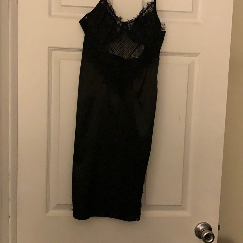 Little black dress with lace